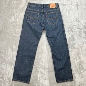 Levi's 505 Regular Fit Dark Wash Denim Jeans Men's Size 29x29 18 Reg